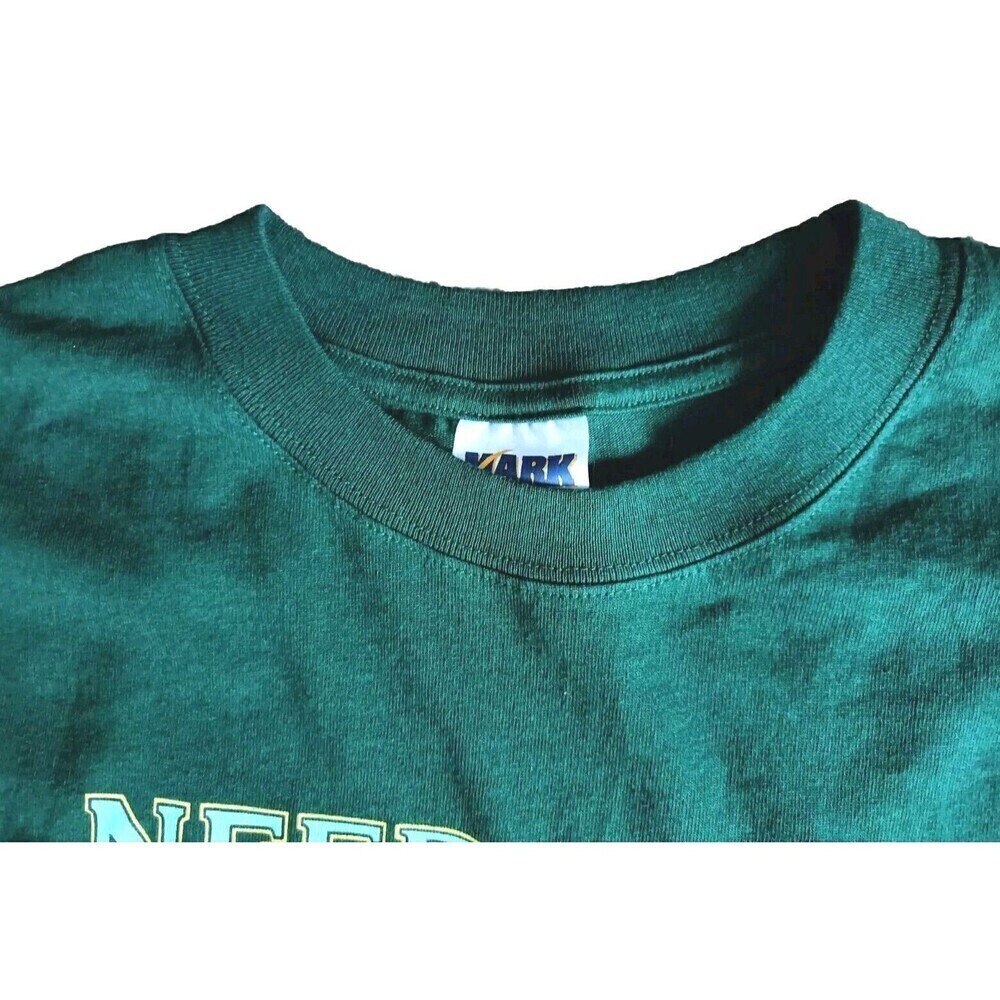 Mark Athletic T-Shirt Men's Size Large 90s Graphic Green Short Sleeve - Picture 4 of 8